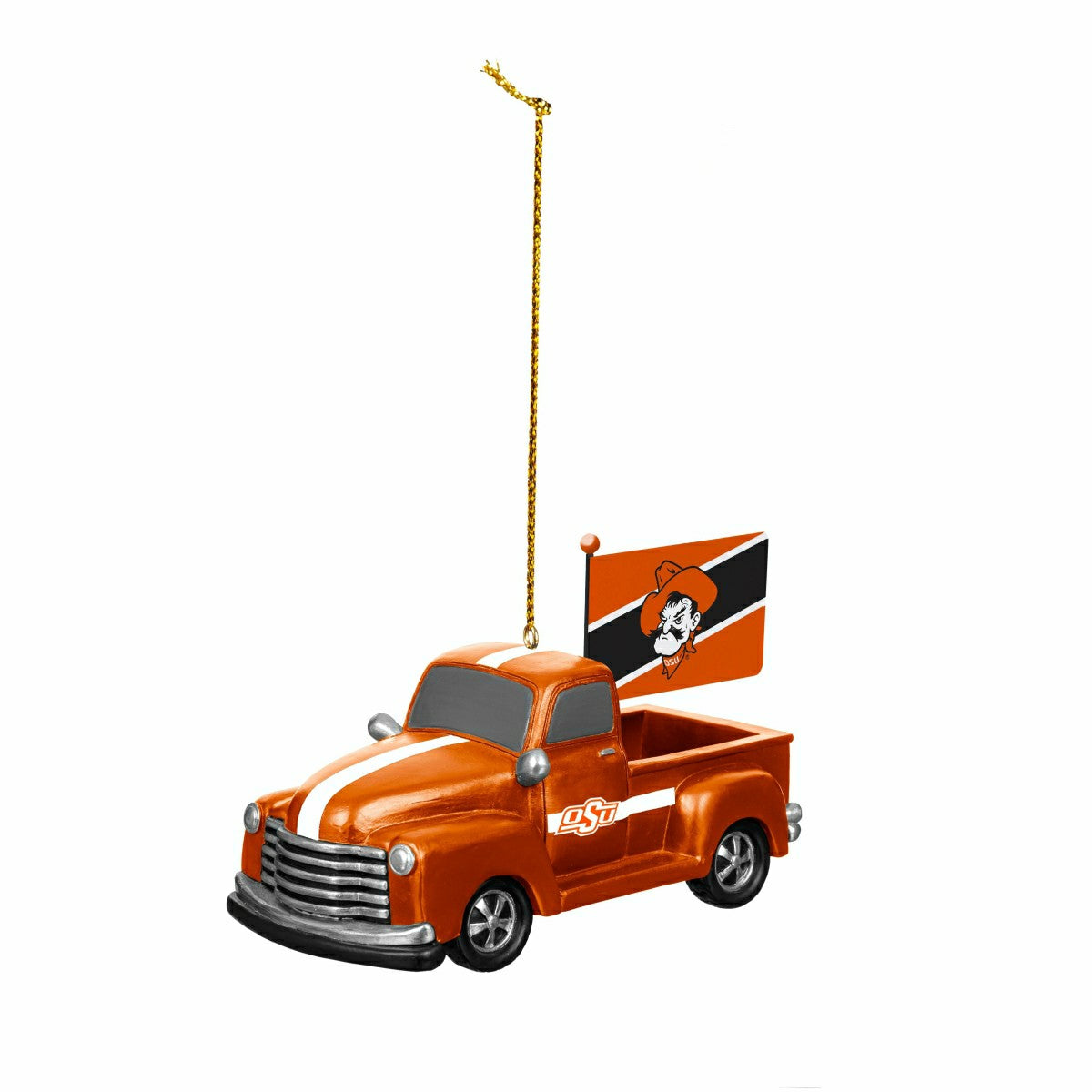 Oklahoma State University Rally Truck Ornament, Set of 2 - Collegiate Home