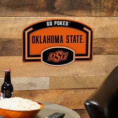 Oklahoma State University USA Embossed Steel Wall Sign, 11" x 17" - Collegiate Home