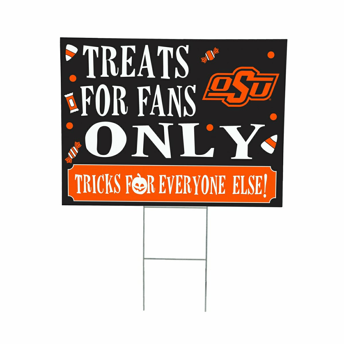 Oklahoma State University Yard Sign, Halloween Treats for Fans - Collegiate Home