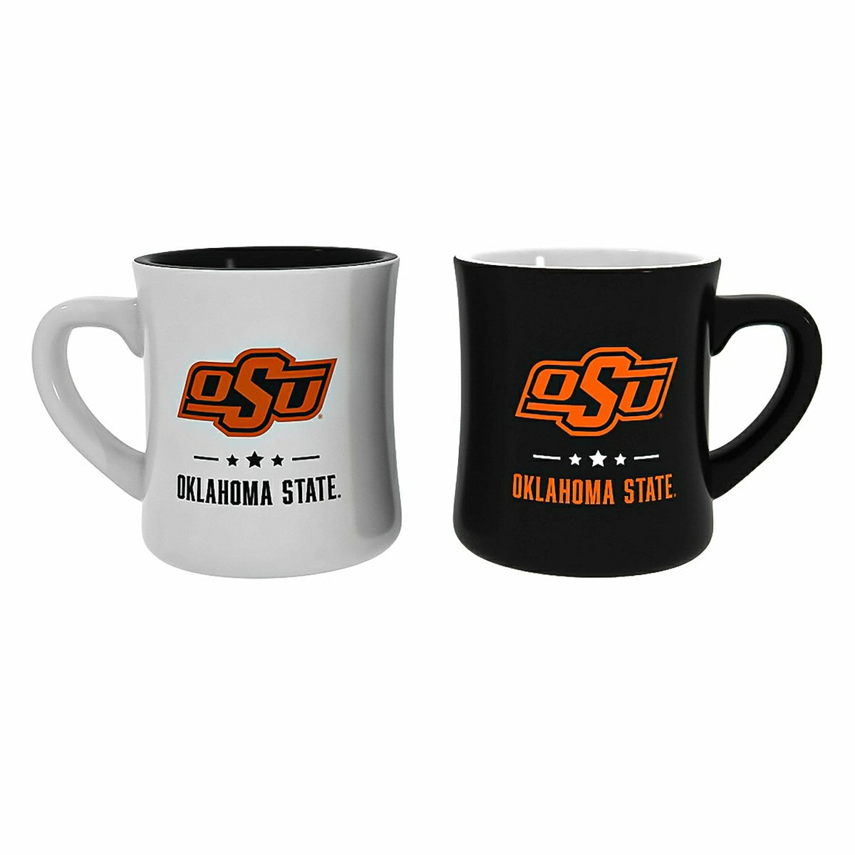 Oklahoma State University 10oz Ceramic Cup Set, 2pc - Collegiate Home