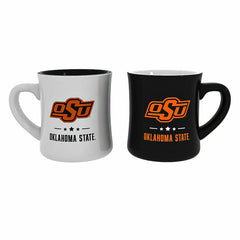 Oklahoma State University 10oz Ceramic Cup Set, 2pc - Collegiate Home