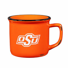 Oklahoma State University Ceramic Camp Cup with Enamel Finish, 14oz - Collegiate Home