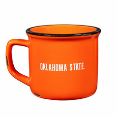 Oklahoma State University Ceramic Camp Cup with Enamel Finish, 14oz - Collegiate Home