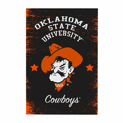 Oklahoma State University Wood Wall Sign, 16x24 - Collegiate Home