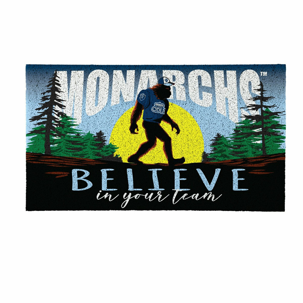 Old Dominion University Bigfoot PVC Mat, 28"x16" - Collegiate