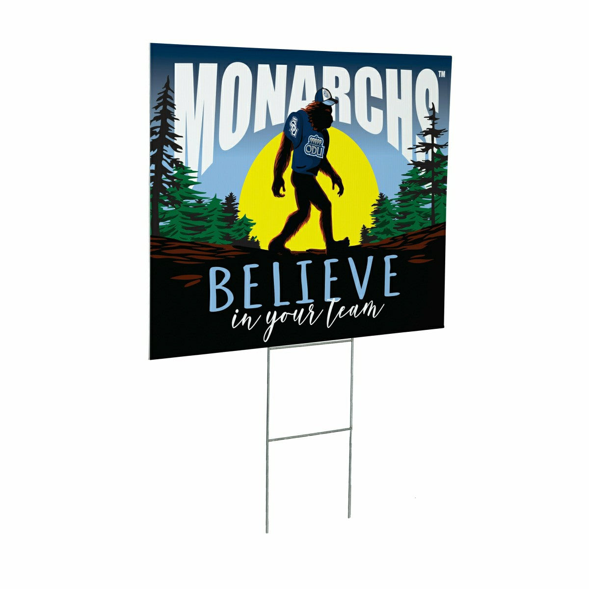 Old Dominion University Yard Sign, Bigfoot - Collegiate Home