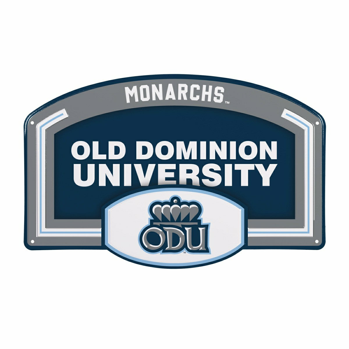Old Dominion University USA Embossed Steel Wall Sign, 11" x 17" - Collegiate Home