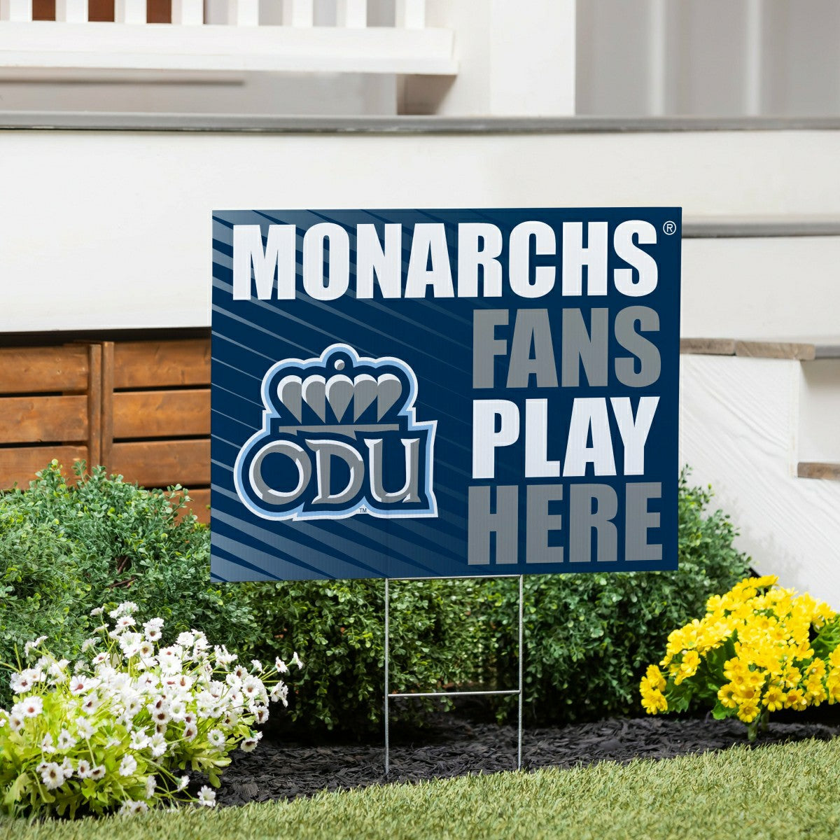 Old Dominion University Coroplast Yard Sign "Fans Play Here" - Collegiate Home
