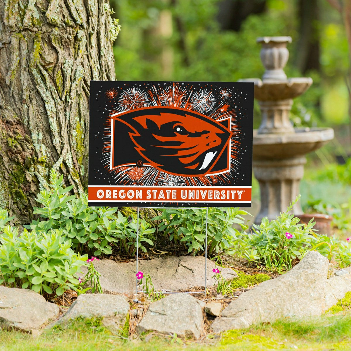 Oregon State University Yard Sign, Patriotic - Collegiate Home