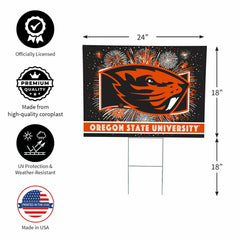 Oregon State University Yard Sign, Patriotic - Collegiate Home