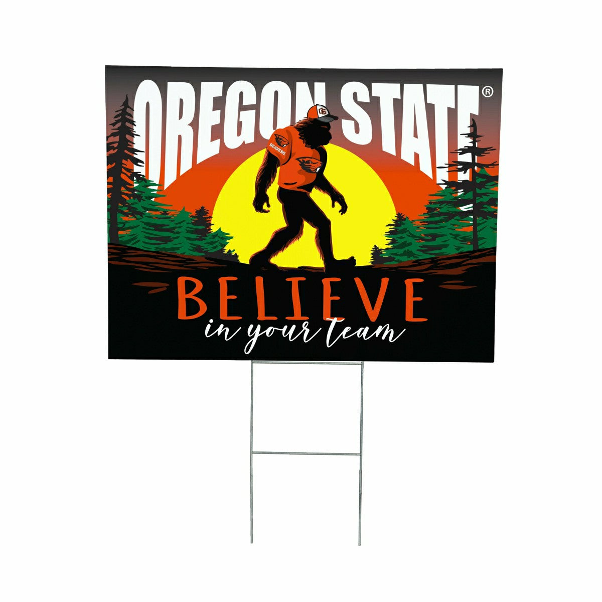 Oregon State University Yard Sign, Bigfoot - Collegiate Home