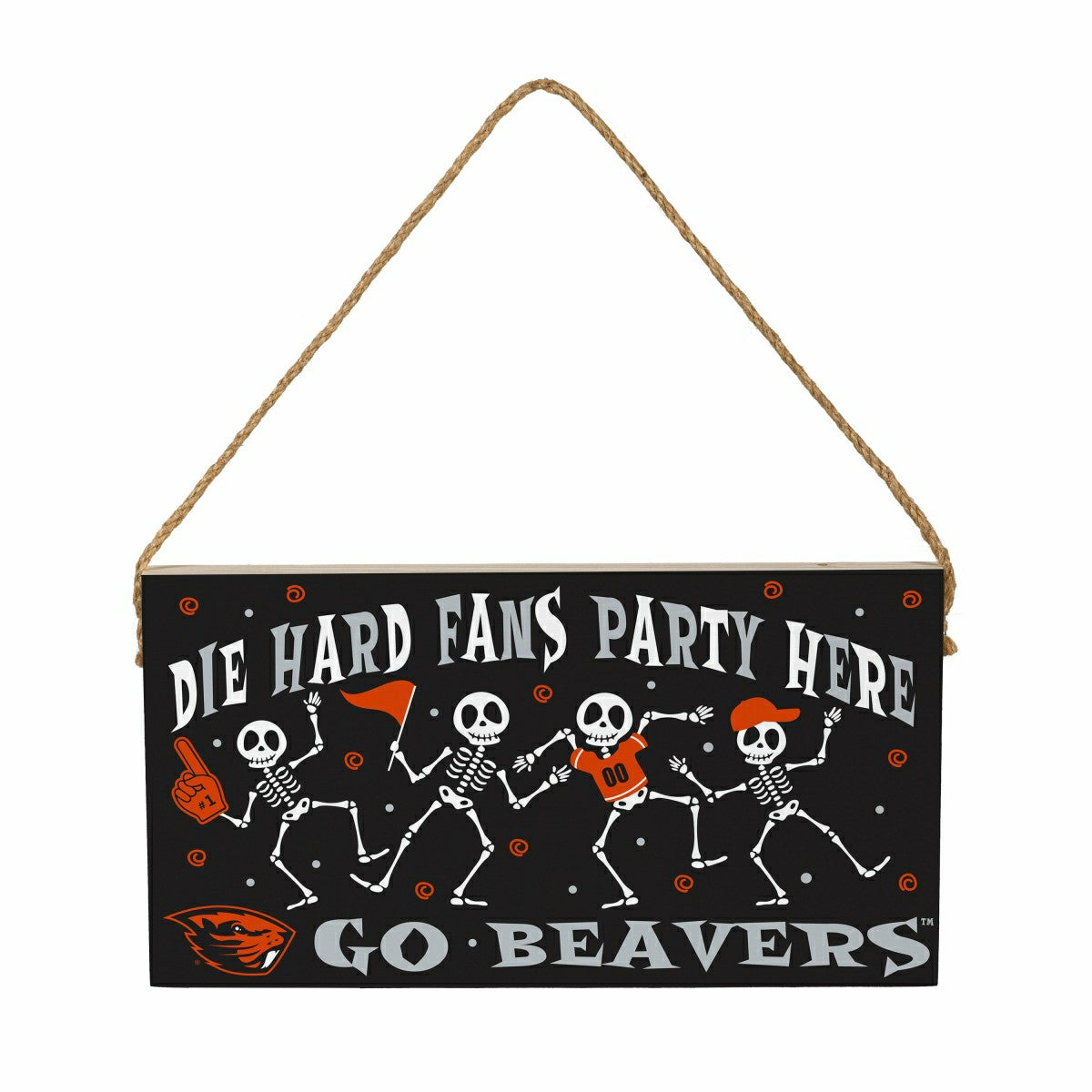 Oregon State University Halloween Wood Wall Sign, 6x11 - Collegiate Home