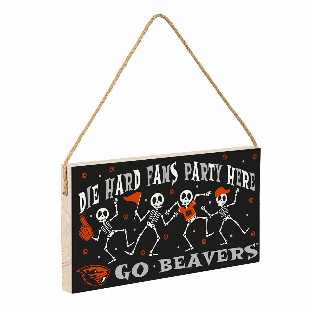 Oregon State University Halloween Wood Wall Sign, 6x11 - Collegiate Home