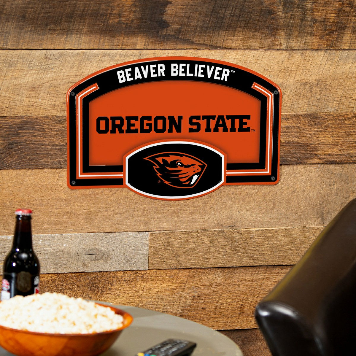 Oregon State University USA Embossed Steel Wall Sign, 11" x 17" - Collegiate Home