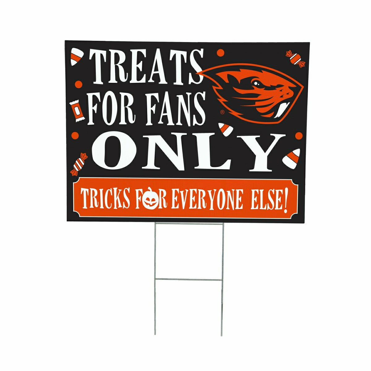 Oregon State University Yard Sign, Halloween Treats for Fans - Collegiate Home