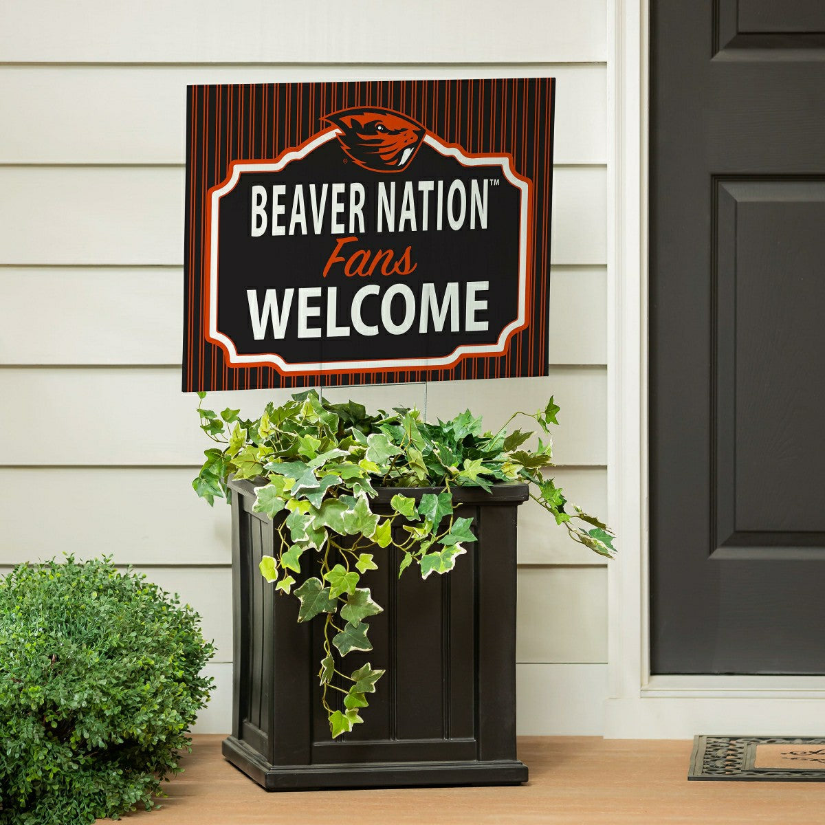 Oregon State University Coroplast Yard Sign, "Fans Welcome" - Collegiate Home
