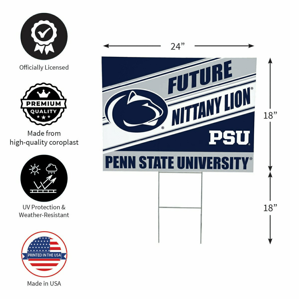 Penn State Coroplast Yard Sign, Future Student - Collegiate Home
