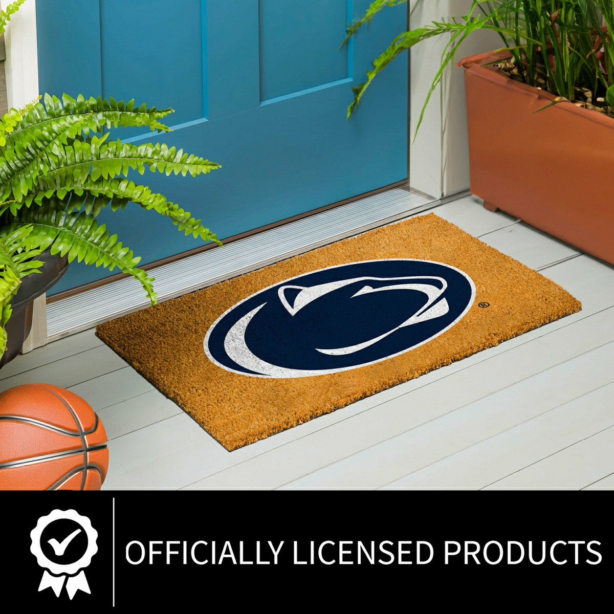 Coir Mat, 16"x28", Penn State - Collegiate