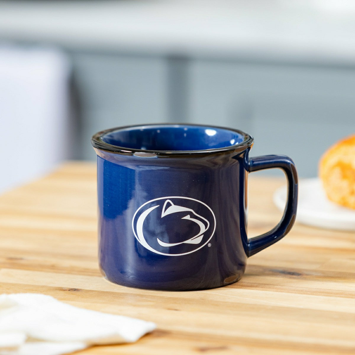 Penn State Ceramic Camp Cup with Enamel Finish, 14oz - Collegiate Home