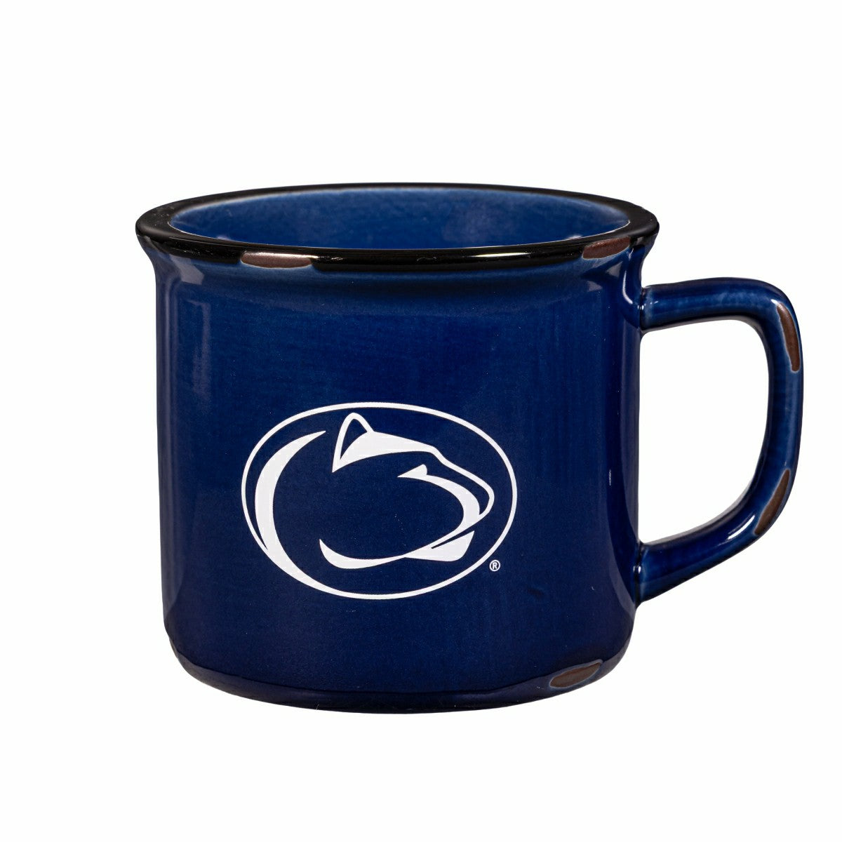 Penn State Ceramic Camp Cup with Enamel Finish, 14oz - Collegiate Home