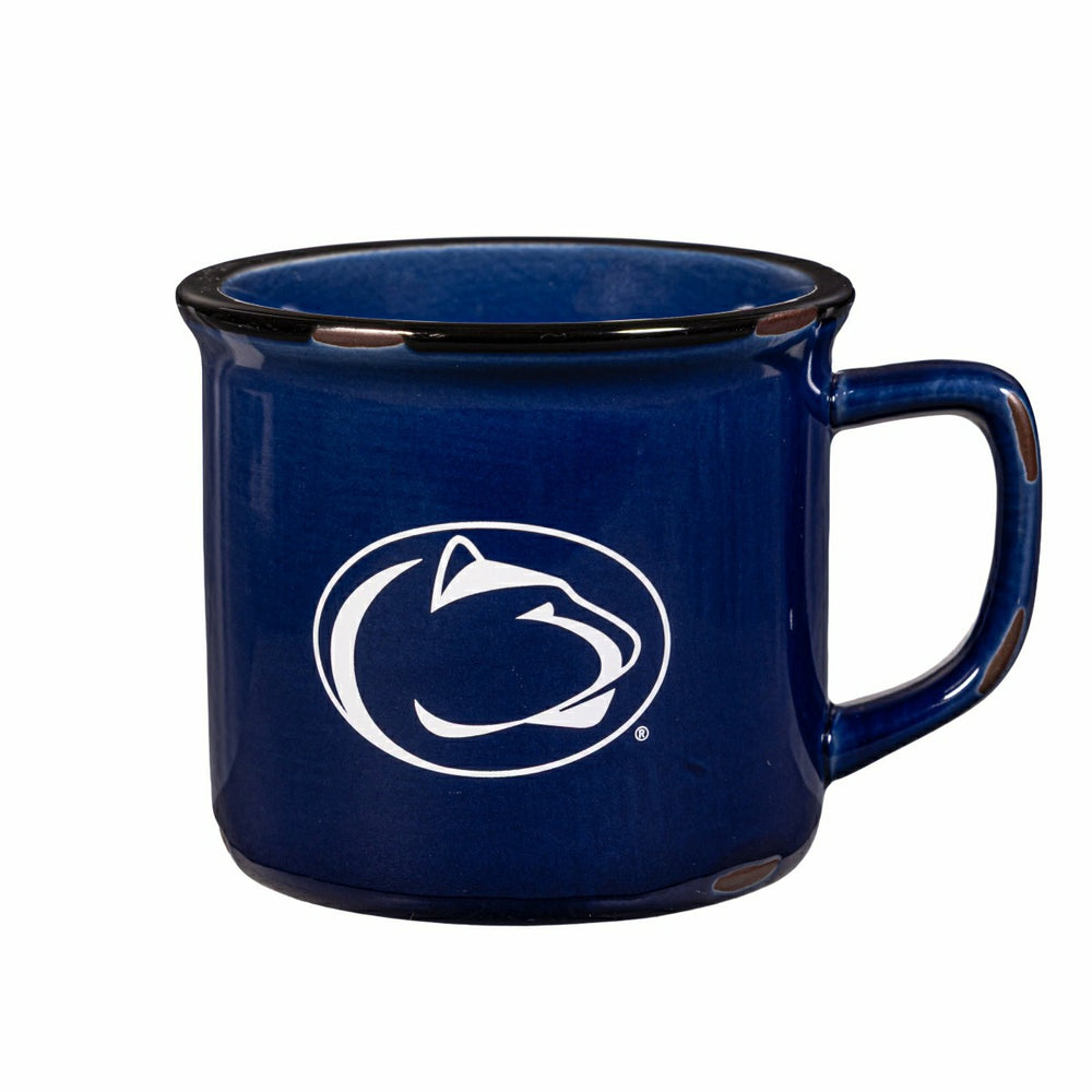 Penn State Ceramic Camp Cup with Enamel Finish, 14oz - Collegiate Home