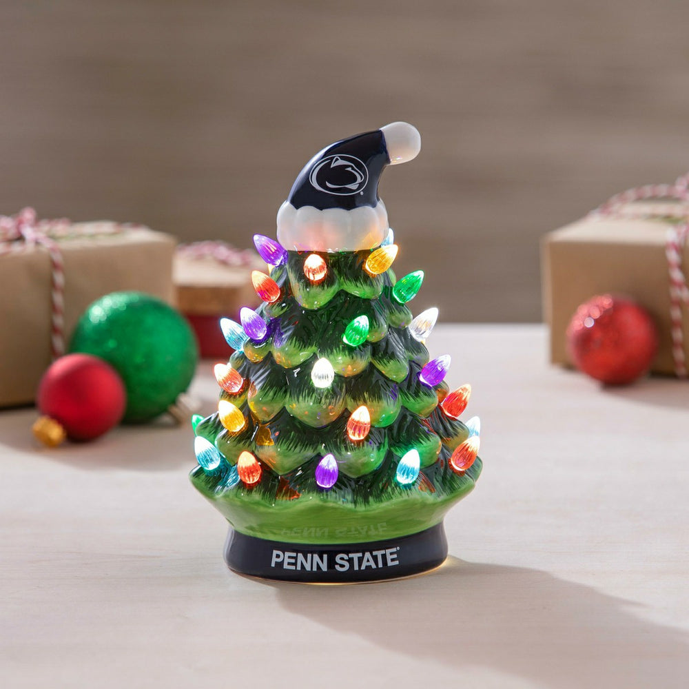 8" LED Ceramic Christmas Tree, Penn State - Collegiate Home