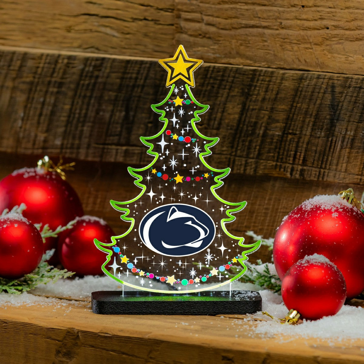 Penn State College Holiday Tree Desklite LED Decor - Collegiate Home
