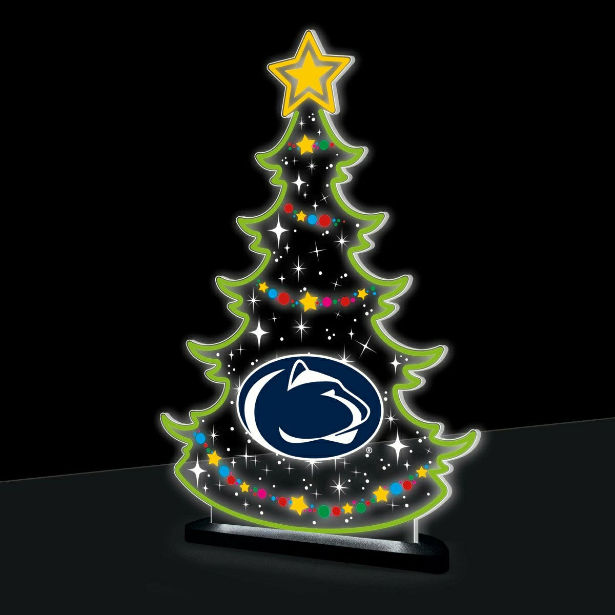Penn State College Holiday Tree Desklite LED Decor - Collegiate Home