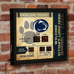Scoreboard Wall Clock, Penn State - Collegiate Home