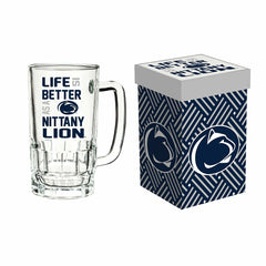 Glass Tankard Cup, with Gift Box, Penn State - Collegiate Home