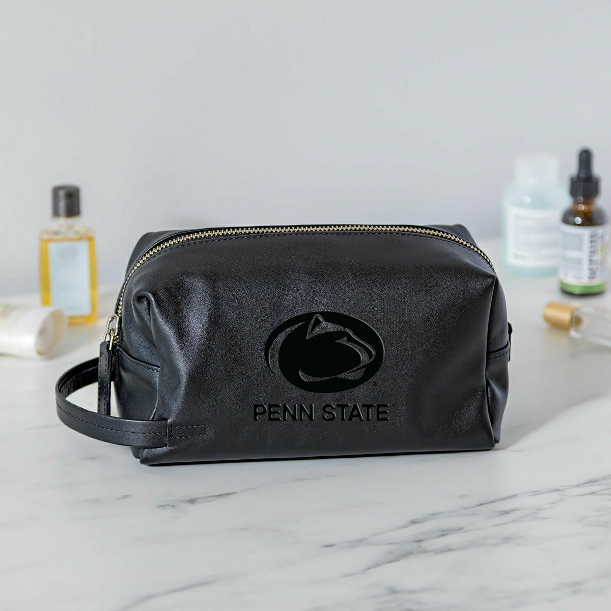 Penn State, Embossed Toiletry Bag, Black - Collegiate Home