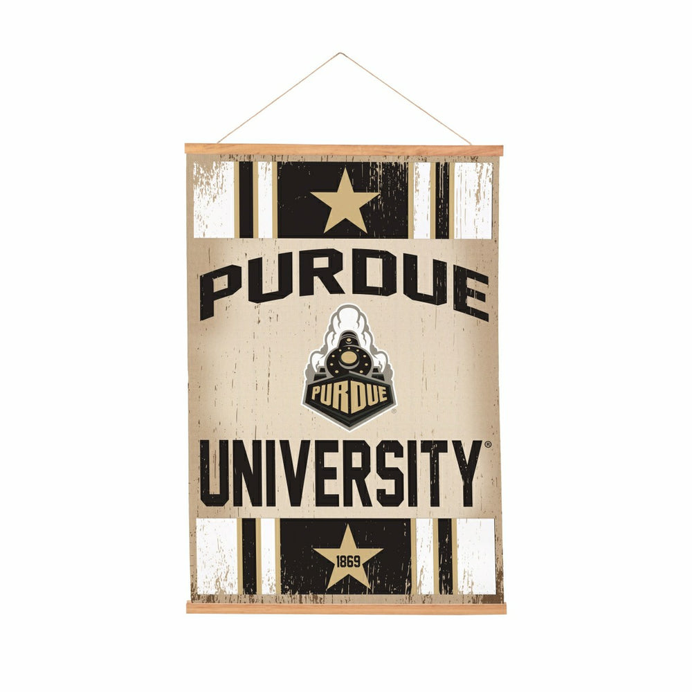 Purdue University, Canvas Wall Tapestry, Medium, 36x24 - Collegiate Home