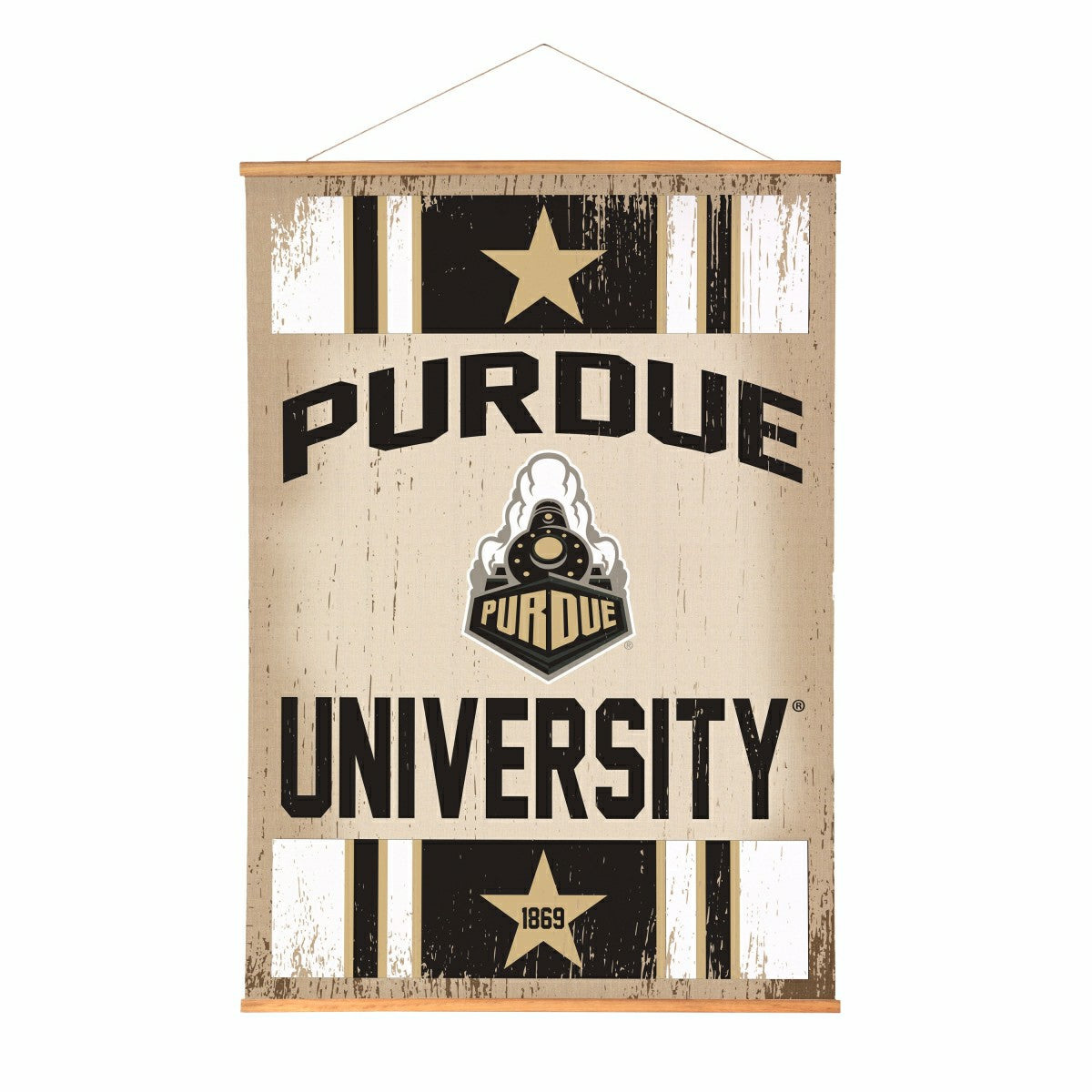 Purdue University, Canvas Wall Tapestry, Large, 54x36 - Collegiate Home