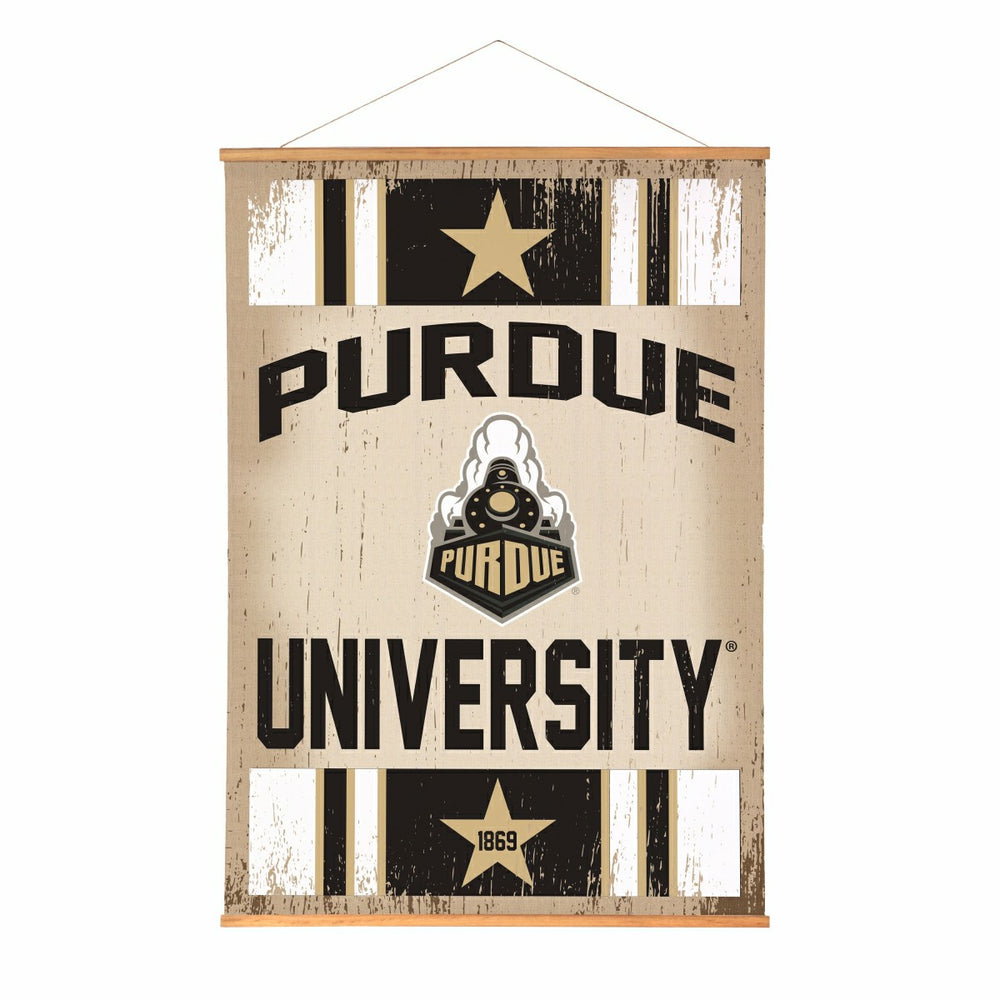 Purdue University, Canvas Wall Tapestry, Large, 54x36 - Collegiate Home