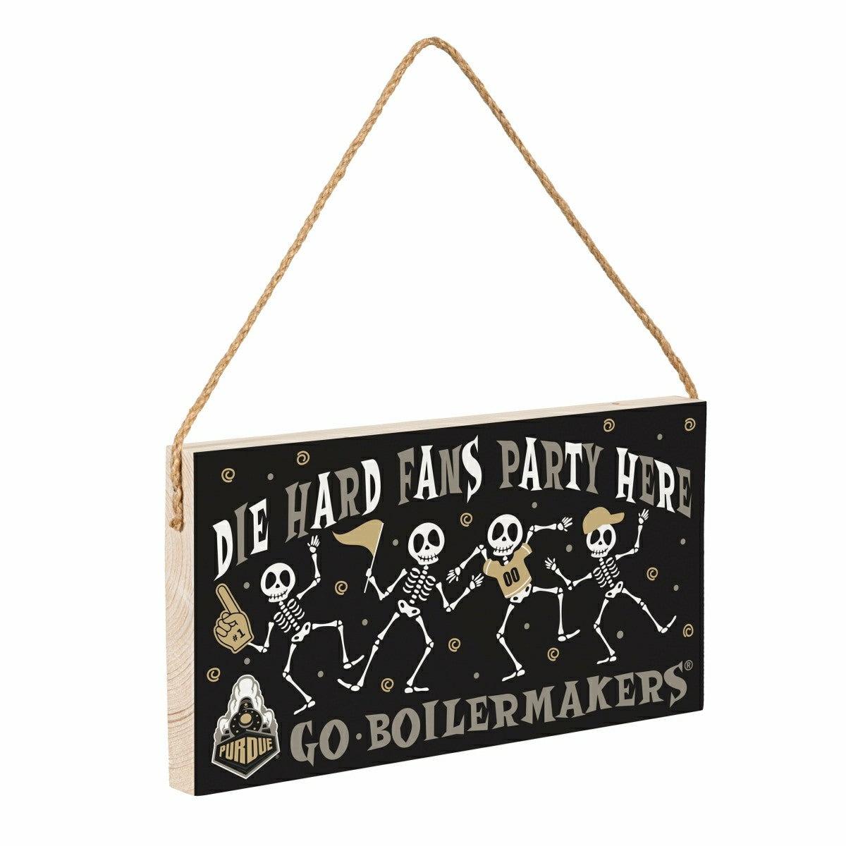 Purdue University Halloween Wood Wall Sign, 6x11 - Collegiate Home