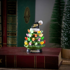 4" Mini LED Tabletop Christmas Tree, Set of 2, Purdue University - Collegiate Home
