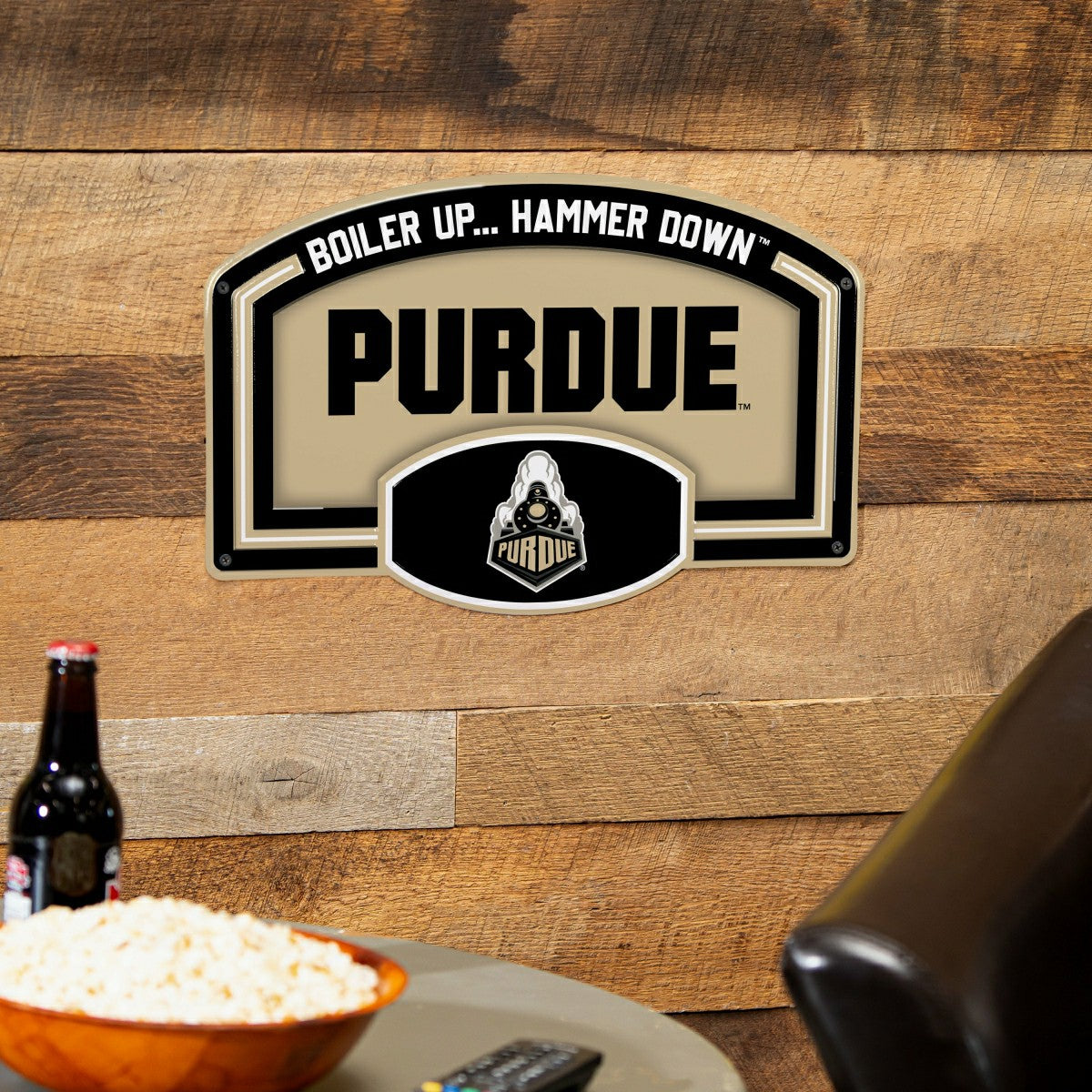 Purdue University USA Embossed Steel Wall Sign, 11" x 17" - Collegiate Home