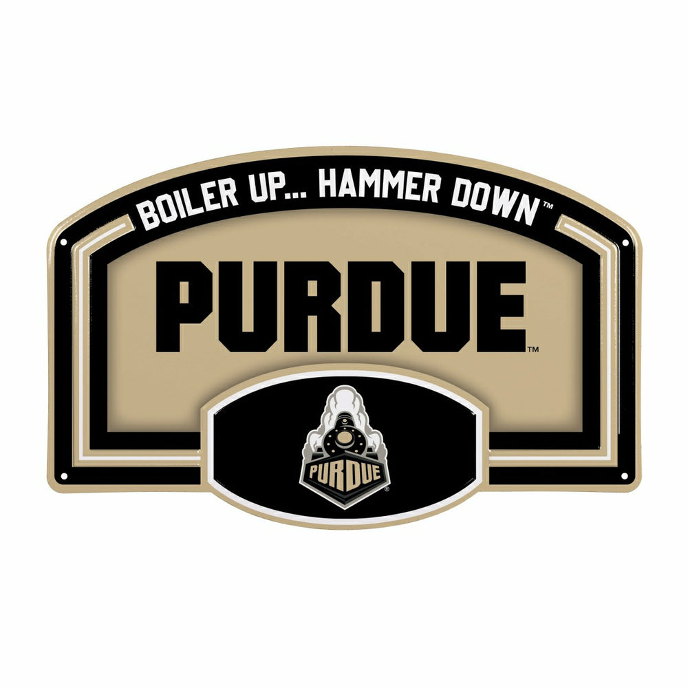 Purdue University USA Embossed Steel Wall Sign, 11" x 17" - Collegiate Home