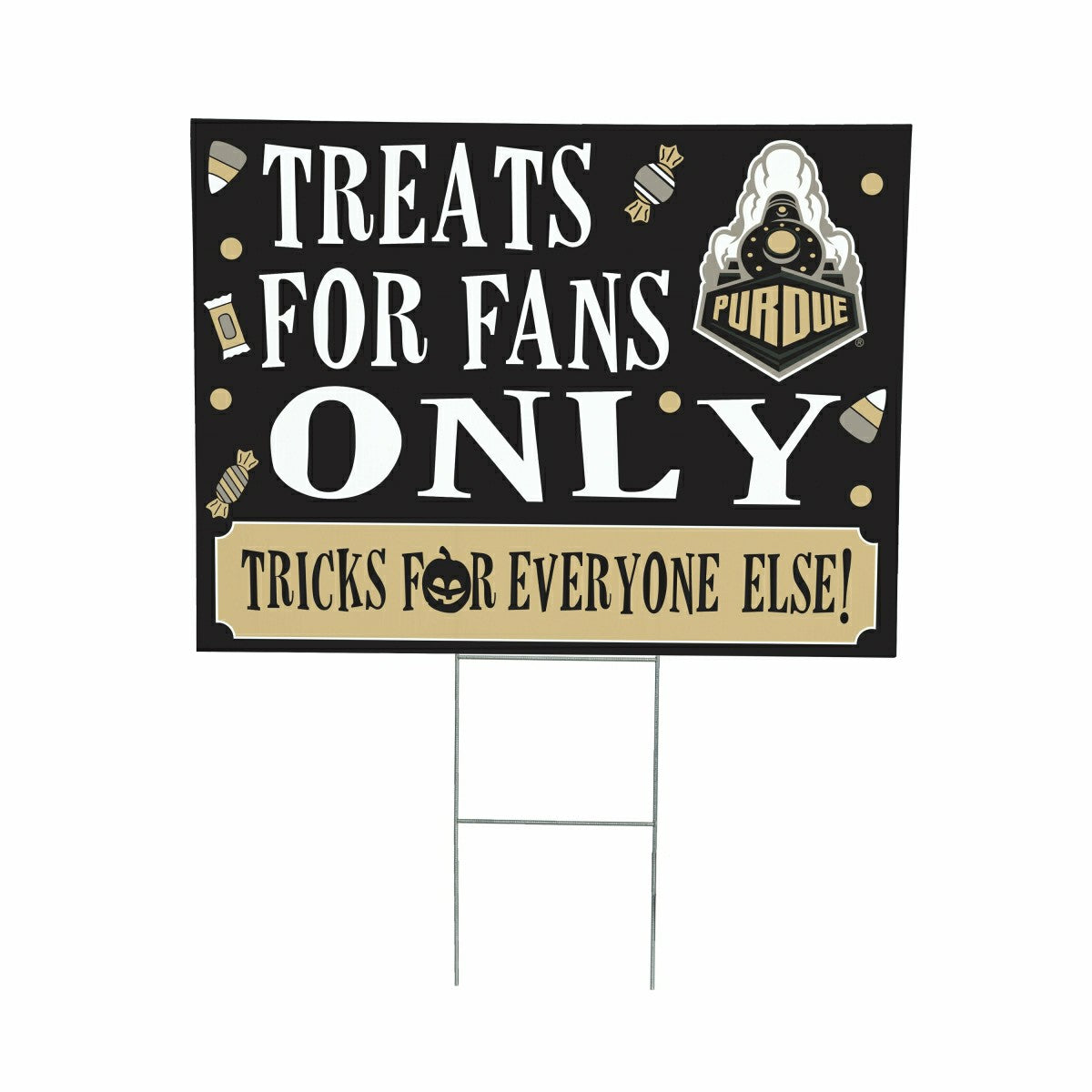 Purdue University Yard Sign, Halloween Treats for Fans - Collegiate Home