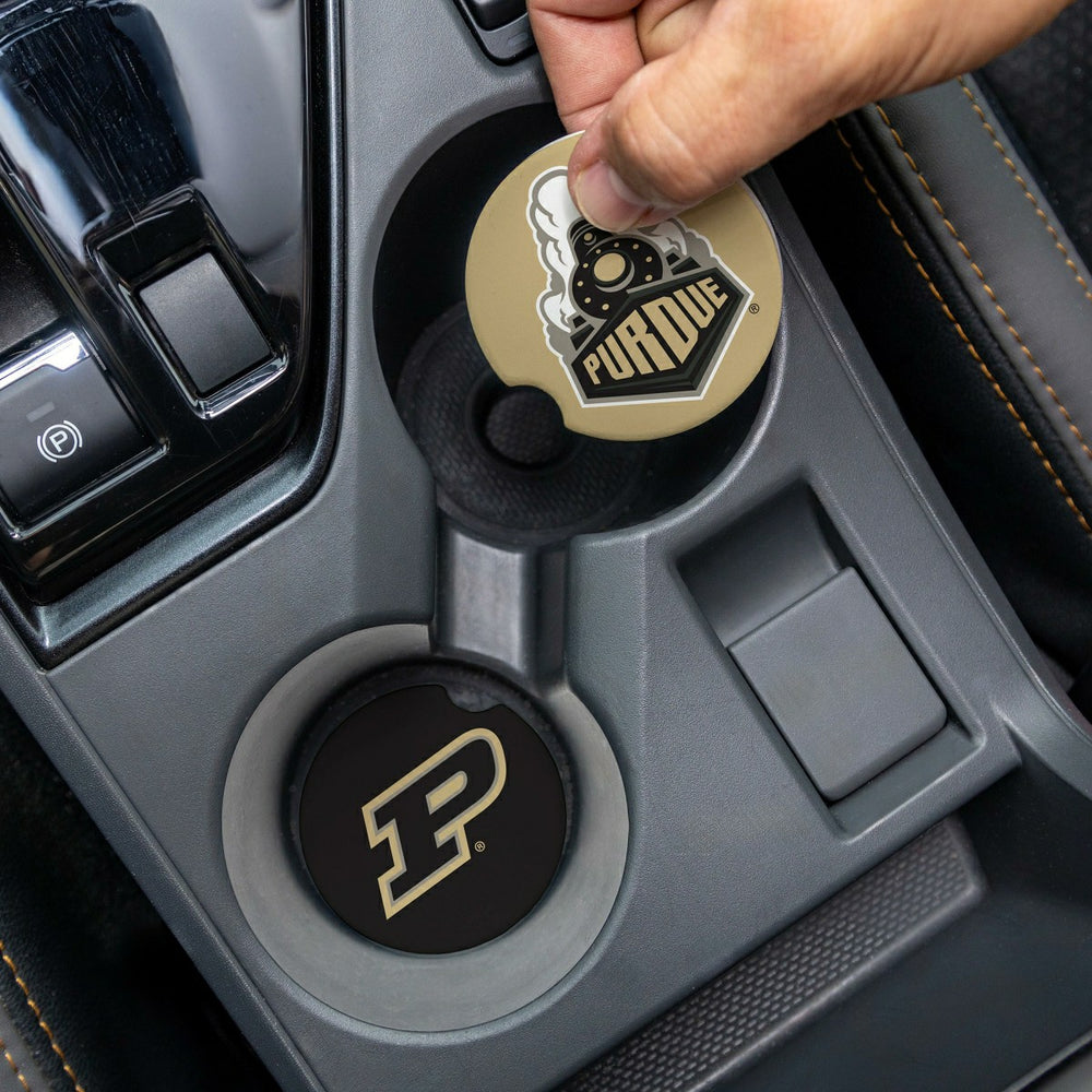 Purdue University Car Coaster Set, 2pc - Collegiate Home