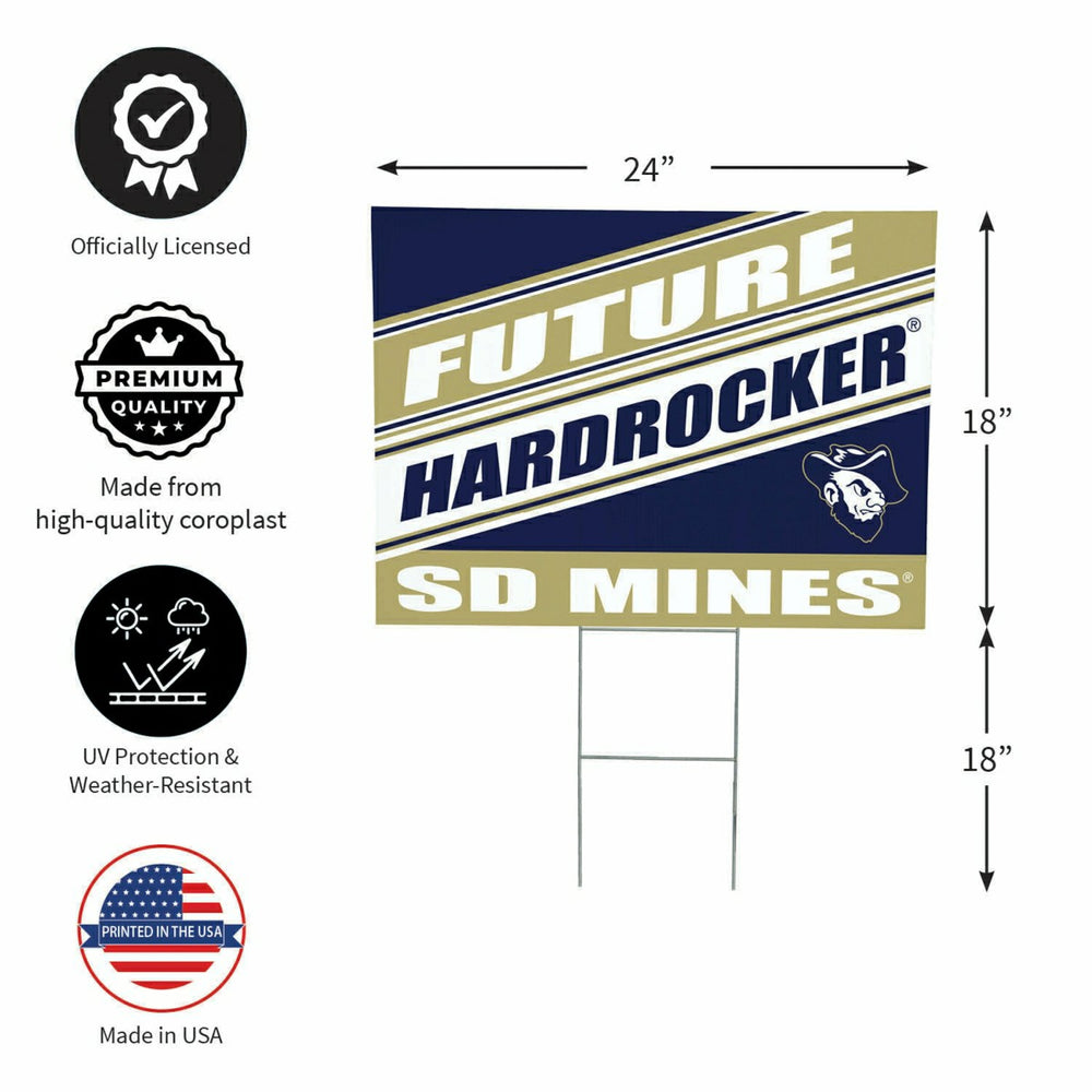 South Dakota School of Mines & Technology Coroplast Yard Sign, Future  - Collegiate Home