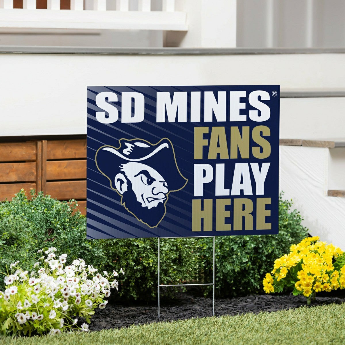South Dakota School of Mines & Technology Coroplast Yard Sign "Fans Pl - Collegiate Home