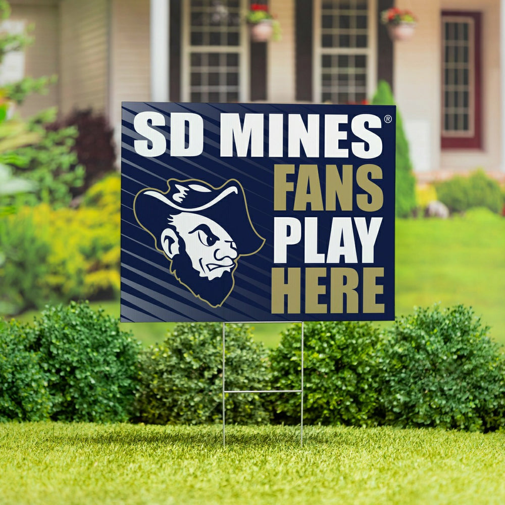 South Dakota School of Mines & Technology Coroplast Yard Sign "Fans Pl - Collegiate Home