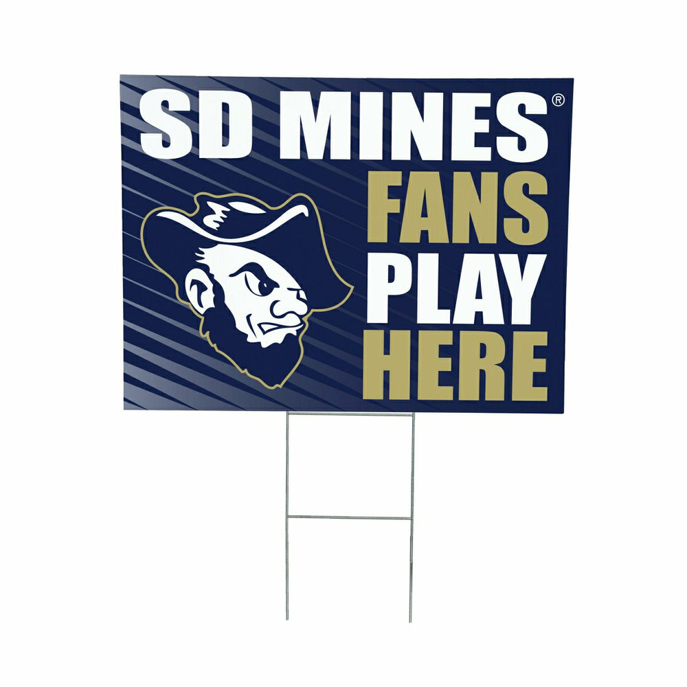 South Dakota School of Mines & Technology Coroplast Yard Sign "Fans Pl - Collegiate Home