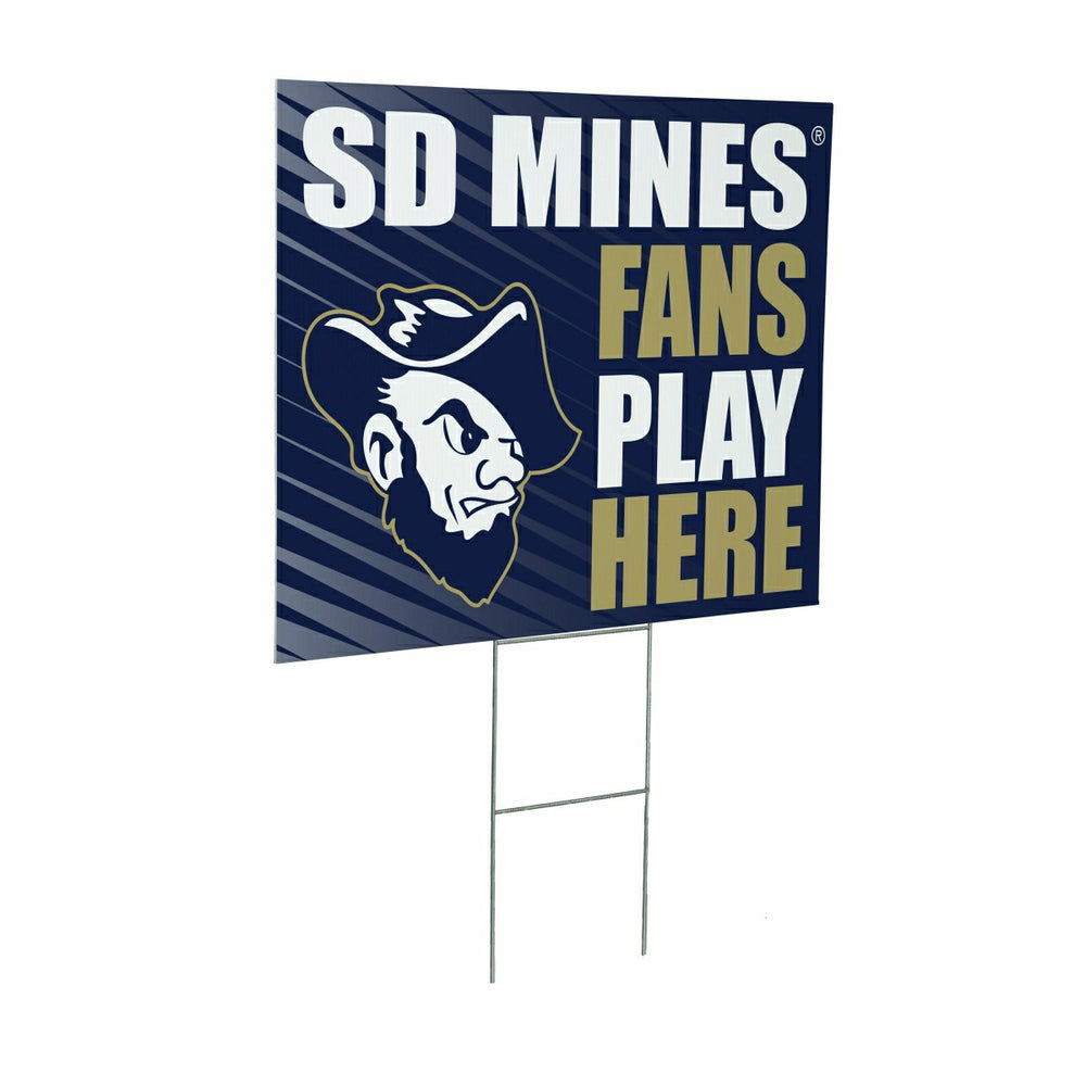 South Dakota School of Mines & Technology Coroplast Yard Sign "Fans Pl - Collegiate Home