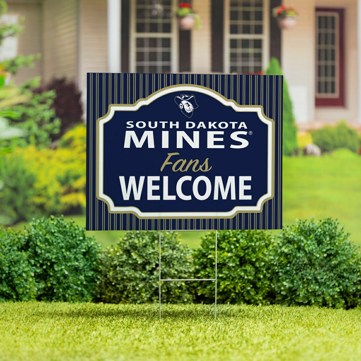 South Dakota School of Mines & Technology Coroplast Yard Sign, "Fans W - Collegiate Home