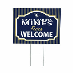 South Dakota School of Mines & Technology Coroplast Yard Sign, "Fans W - Collegiate Home