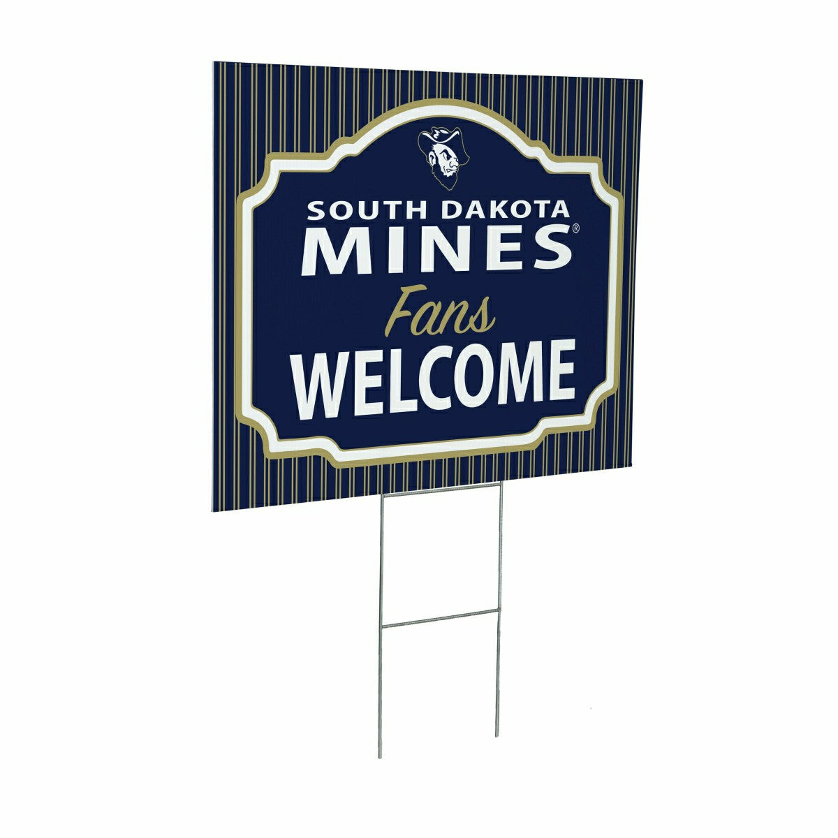 South Dakota School of Mines & Technology Coroplast Yard Sign, "Fans W - Collegiate Home