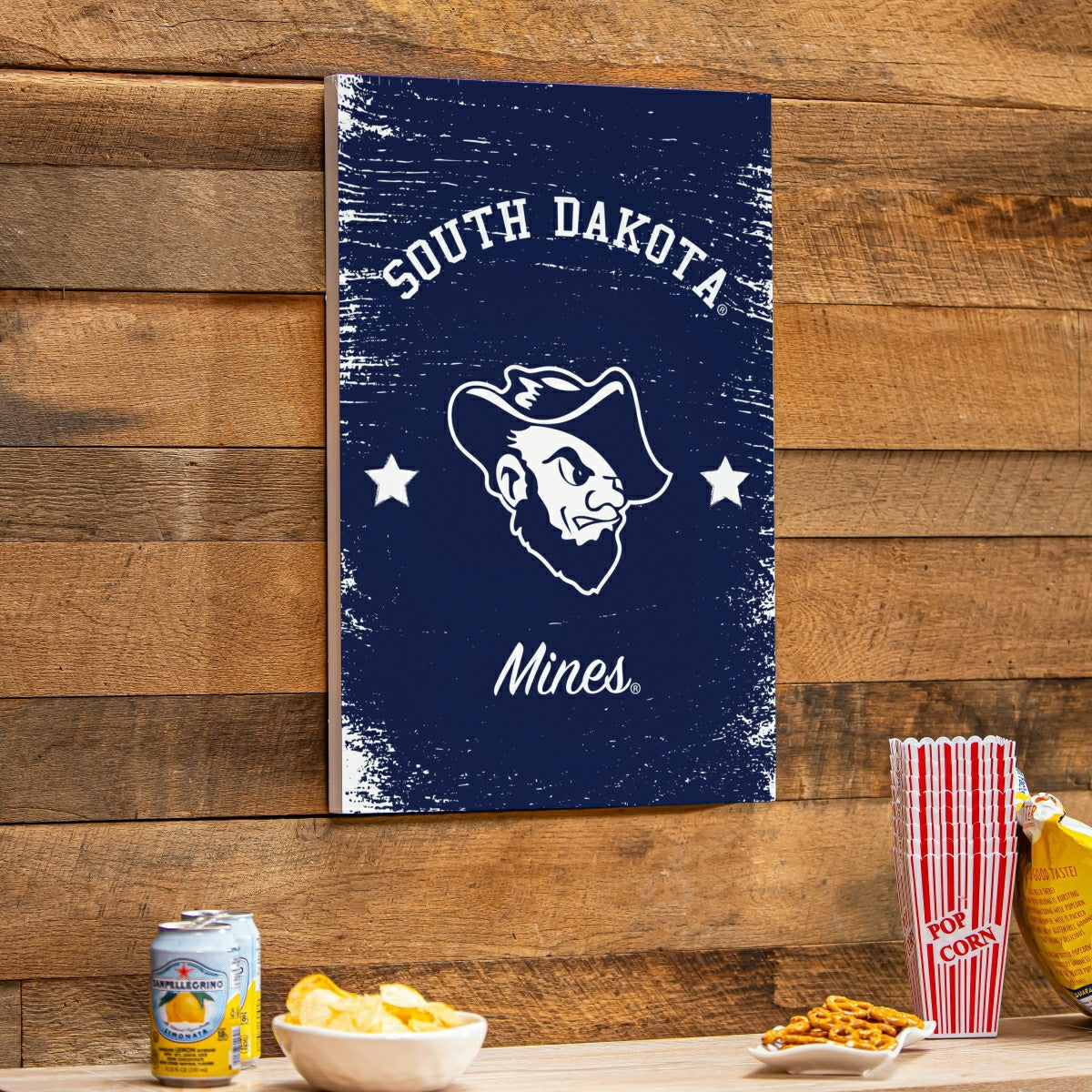 South Dakota School of Mining and Technology Wood Wall Sign, 16x24 - Collegiate Home