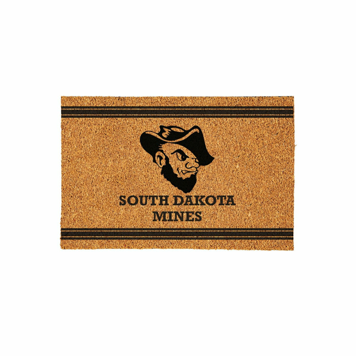 South Dakota School of Mines & Technology Large One Color Coir Mat, 36 - Collegiate